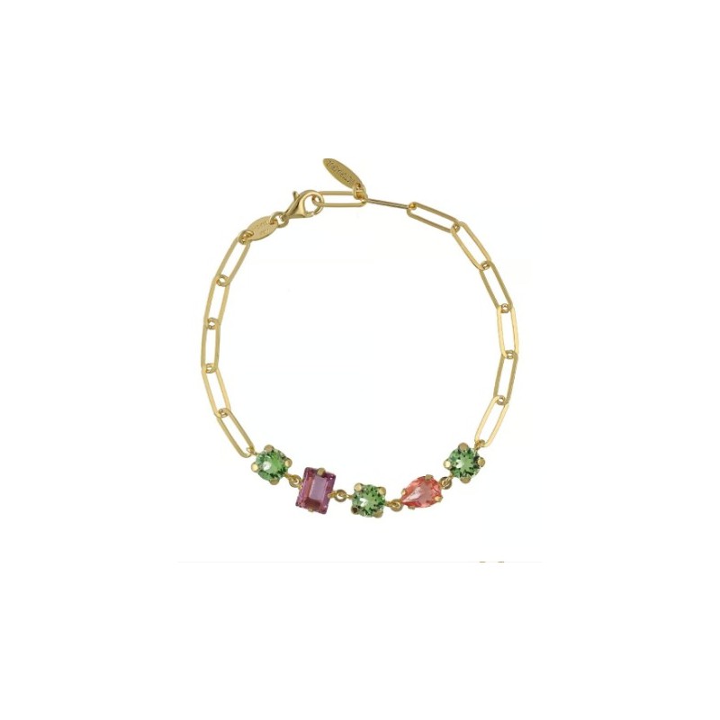 Pulsera multicolor plata Bay oro  A4888-MDP