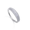 Anillo plata baño rodio circonitas sra 9125A016-30