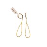 Pendientes plata chapada  oro  PPPP0777